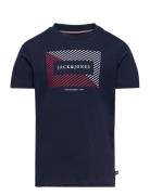 Jjcyrus Tee Ss Crew Neck Jnr Tops T-shirts Short-sleeved Navy Jack & J...