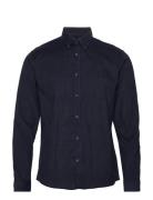 Lindbergh Fine Corduroy Shirt L/S Marinblå