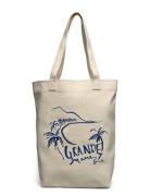 Grande Mare Canvas Tote Bag Shopper Väska Cream GANT