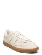Trainers With Frayed Details Låga Sneakers Beige Mango