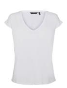 Vero Moda Vmfilli Ss V-Neck Tee Ga Noos Vit