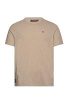 Watson Slub Tee Designers T-shirts Short-sleeved Beige Morris