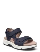 Rollingsoft Sandal Platta Sandaler Blue Gabor