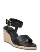 Mango Wedge Buckle Sandals Svart