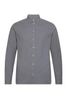 Mmgtheo Brush Shirt Tops Shirts Casual Grey Mos Mosh Gallery