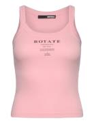 Ribbed Tank Top Tops T-shirts & Tops Sleeveless Pink ROTATE Birger Chr...