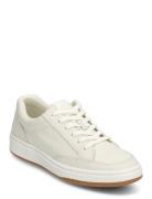 Hailey Iv Canvas & Nappa Leather Sneaker Låga Sneakers White Lauren Ra...