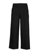 Denafv Crop Bottoms Trousers Wide Leg Black FIVEUNITS