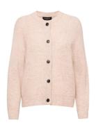 Slflulu Ls Knithort Cardigan Tops Knitwear Cardigans Pink Selected Fem...