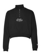 W. Half Zip Sweat Tops Sweat-shirts & Hoodies Sweat-shirts Black Svea