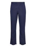 Polo Ralph Lauren Straight Fit Linen-Cotton Pant Blå