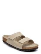 Selected Homme Slhbastian Suede Strap Slider Beige