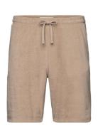 Slhrelax-Terry Shorts Ex Bottoms Shorts Casual Beige Selected Homme
