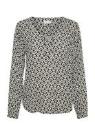 Kaffe Kaamber Blouse Ls Printed Svart