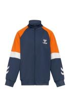 Hmlchip Zip Jacket Tops Sweat-shirts & Hoodies Sweat-shirts Blue Humme...