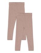 Copenhagen Colors Melange 2-Pack Leggings Beige