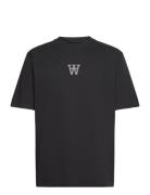 Asa Aa T-Shirt Gots Tops T-shirts Short-sleeved Black Double A By Wood...