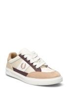 B440 Textured Poly/Lthr Låga Sneakers Beige Fred Perry