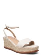 Lauren Ralph Lauren Leona Nappa Leather Espadrille Kräm