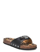 Sl Pescura Margot P Leather Platta Sandaler Black Scholl