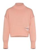 Calvin Klein Monogram Off Placed Sweater Rosa