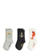 Dolphin 3-Pack Socks Sockor Strumpor Multi/patterned Mini Rodini