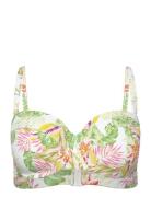 Tropics Pique Pb Swimwear Bikinis Bikini Tops Wired Bikinitops White H...