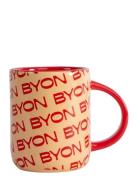 Mug Liz Byon Home Tableware Cups & Mugs Coffee Cups Orange Byon