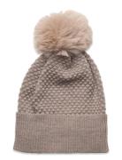 Oslo Beanie - Fake Fur Accessories Headwear Hats Beanie Beige Mp Denma...