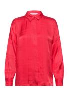 Sraida Shirt Tops Shirts Long-sleeved Red Soft Rebels