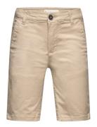 Mango Slim-Fit Chino Cotton Bermuda Shorts Beige