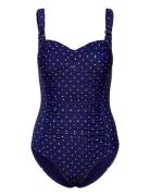 Bloom Dot Shaping Bs O Baddräkt Badkläder Navy Hunkemöller