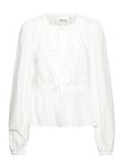 Jazzkb Top Tops Shirts Long-sleeved White Karen By Simonsen