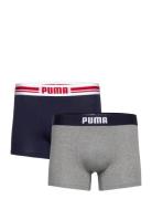 Puma Men Everyday Placed Logo Boxers 2P Boxerkalsonger Multi/patterned...