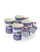 Blue Italian Mug 4-Pack Home Tableware Cups & Mugs Coffee Cups Blue Sp...