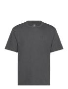 S/S Crew Neck Tops T-shirts Short-sleeved Grey Calvin Klein