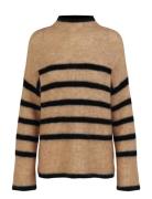 Second Female Ovalis Knit T-Neck Beige