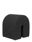 Curved Pouf Home Furniture Pouffes Black Kristina Dam Studio