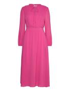 Dotta - Dress Knälång Klänning Pink Claire Woman