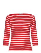 Tommy Hilfiger New Cody Slim Boat-Nk 3/4Slv Röd