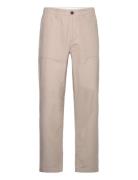 Knowledge Cotton Apparel Flint Wide Slub Yarn Pants - Gots/V Beige