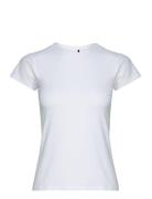 Adv Essence Ss Slim Tee W Sport T-shirts & Tops Short-sleeved White Cr...