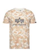 Basic T-Shirt Camo Designers T-shirts Short-sleeved Beige Alpha Indust...