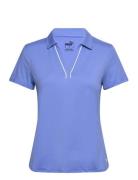 W Cloudspun Piped Ss Polo Tops T-shirts & Tops Polos Blue PUMA Golf