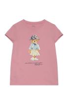 Polo Bear Cotton Jersey Tee Tops T-shirts Short-sleeved Pink Ralph Lau...