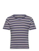 GANT Striped T-Shirt Marinblå