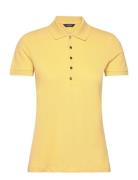 Piqué Polo Shirt Tops T-shirts & Tops Polos Yellow Lauren Ralph Lauren