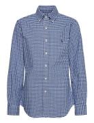 Slim Fit Striped Oxford Shirt Tops Shirts Business Blue Polo Ralph Lau...