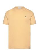 Tee-Shirt&Turtle Neck Tops T-shirts Short-sleeved Yellow Lacoste