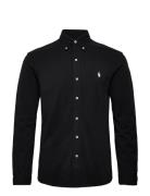 Featherweight Mesh Shirt Designers Shirts Casual Black Polo Ralph Laur...